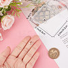 2Pcs 2 Size 925 Sterling Silver Spring Gate Rings STER-BBC0001-75-3