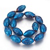 Electroplated Non-magnetic Synthetic Hematite Beads Strands G-P392-M-2
