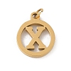 304 Stainless Steel Charms
with Jump Ring STAS-R001-02G-X-1