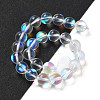 Synthetic Moonstone Beads Strands G-P528-J02-13-2