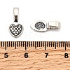 Tibetan Style Alloy Glue-on Flat Pad Bails for Pendant Making PALLOY-PH0012-24-3