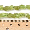 Raw Rough Natural Peridot Beads Strands G-M453-C02-5