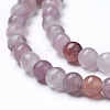 Natural Lepidolite/Purple Mica Beads Strands G-G770-04A-4mm-2