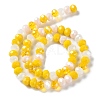 Glass Beads Strands EGLA-A034-M8mm-21-4