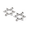 Non-Tarnish 201 Stainless Steel Connector Charms STAS-A090-23P-2