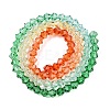Gradient Color Baking Paint Glass Bead Strands X1-DGLA-A039-T4mm-A013-2