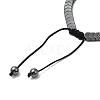 Synthetic Non-magnetic Hematite Arrow Braided Bead Bracelets BJEW-E080-01C-3