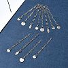 12Pcs 4 Styles 304 Stainless Steel Chain Extender FIND-FS0002-96B-8