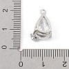 Brass Micro Pave Cubic Zirconia Pendants KK-K371-40A-P-3
