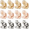30Pcs 3 Colors Rack Plating Alloy European Beads MPDL-FH0001-09-1