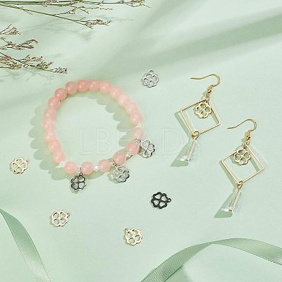 40Pcs 4 Colors 304 Stainless Steel Charms STAS-UN0030-85-1