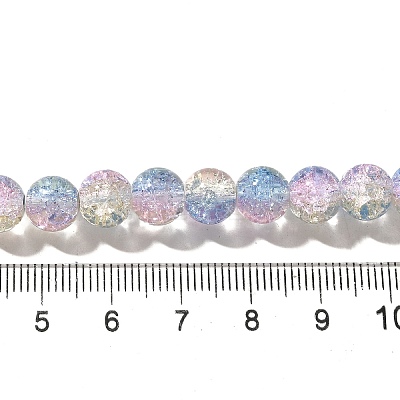 Crackle Glass Beads Strands CCG-C002-8mm-09-1
