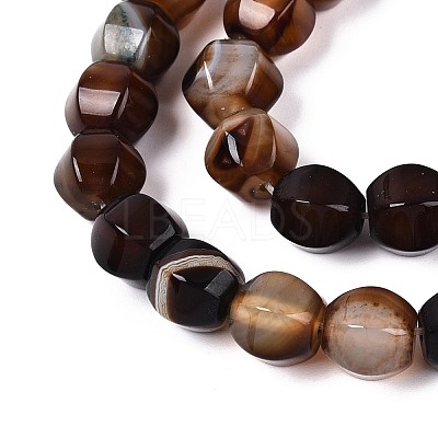 Dyed Natural Agate Beads Strands G-T144-50A-02-1