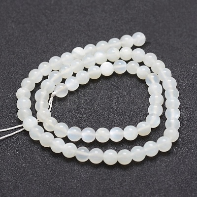 Natural White Moonstone Beads Strands G-J373-13-6mm-1