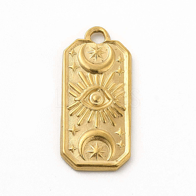 304 Stainless Steel Pendants STAS-M305-07G-1