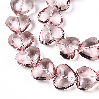 Transparency Glass Beads Strands GLAA-T023-13H-1