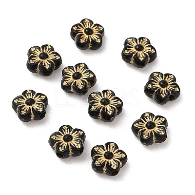 Plating Acrylic Beads OACR-C016-04B-1