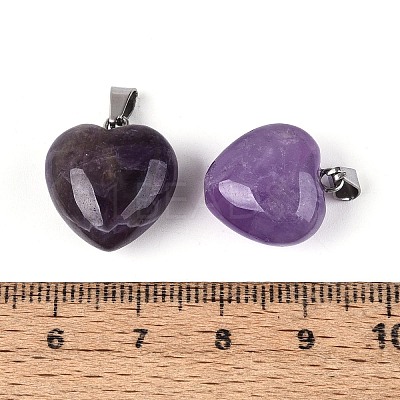 Natural Amethyst Pendants G-T143-49E-1