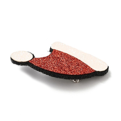 Christmas Theme PU Leather Brooch LS-JEWB-C004-01G-1