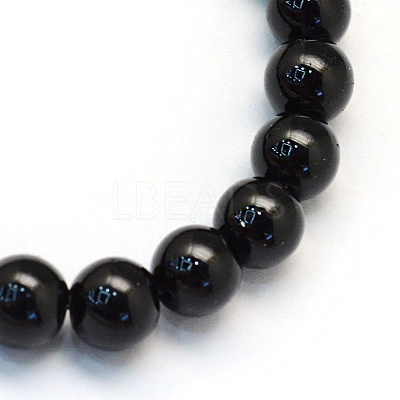 Baking Paint Pearlized Glass Pearl Round Bead Strands HY-Q003-10mm-80-1
