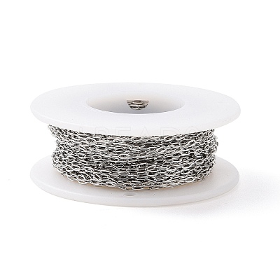 Tarnish Resistant 304 Stainless Steel Cable Chains CHS-C002-03P-01-1