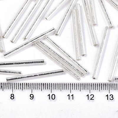 Electroplate Glass Bugle Beads SEED-S043-02A-02-1