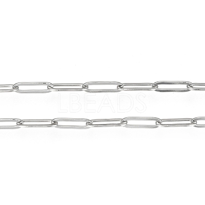Tarnish Resistant 304 Stainless Steel Paperclip Chains CHS-F010-01F-P-1