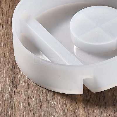 Flat Round DIY Candle Silicone Molds DIY-A056-01C-1