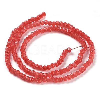 Baking Paint Imitation Jade Glass Bead Strands DGLA-A034-J2MM-A32-1