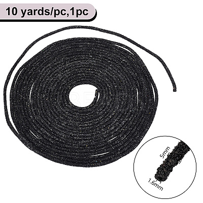 10 Yards PVC Tubular Synthetic Rubber Cord RCOR-WH0003-04A-1