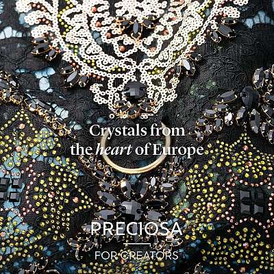 Preciosa&reg MAXIMA Crystal Sew-On Cups X-PRC-SE8-00030-G-1