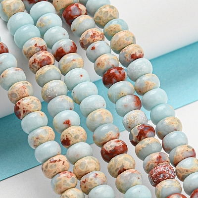 Synthetic Imperial Jasper Dyed Beads Strands G-D077-E01-02I-1