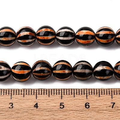 Tibetan Style dZi Beads Strands G-C133-A07-03-1