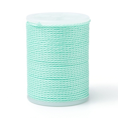 Round Waxed Polyester Cord YC-G006-01-1.0mm-34-1