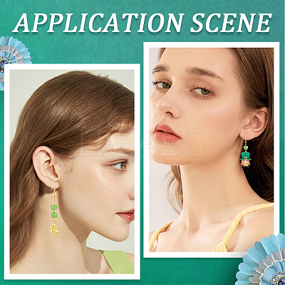 DIY Saint Patrick's Day Theme Dangle Earring Making Kits DIY-SC0024-74-1