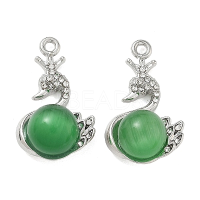 Alloy Rhinestone Pendants FIND-D044-22P-01-1