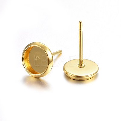 304 Stainless Steel Stud Earring Findings STAS-P210-46G-03-1