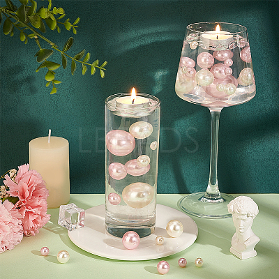 8 Style Plastic Imitation Pearl Beads OACR-BC0001-16-1