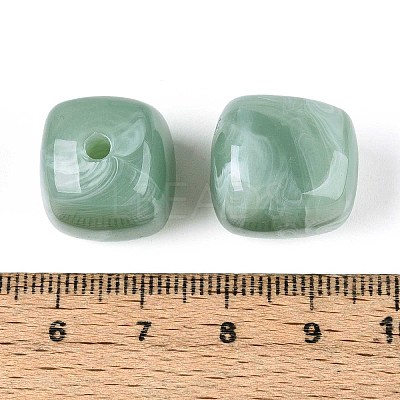 Opaque Acrylic Beads X-OACR-ZX006-33I-1