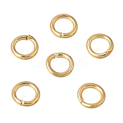 Brass Open Jump Rings KK-CBA1A60-06E-G-1