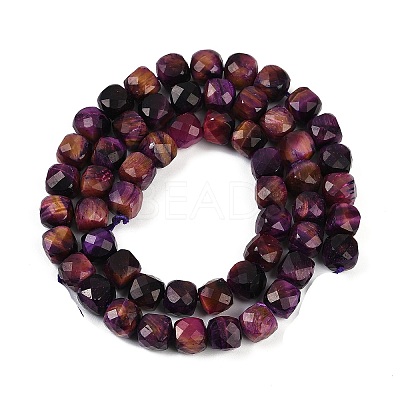 Natural Tiger Eye Dyed Beads Strands G-H028-A01-07-1