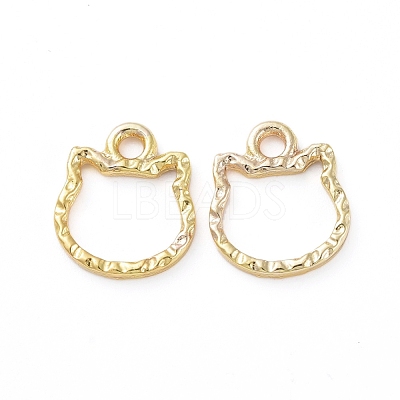 Zinc Alloy Open Back Bezel Pendants PALLOY-E577-06G-1