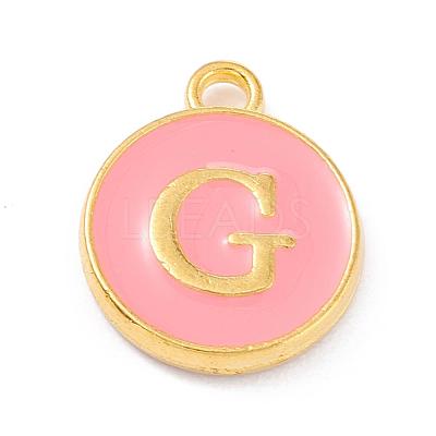 Golden Plated Alloy Enamel Charms ENAM-Q437-14G-1