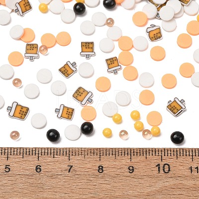Handmade Polymer Clay Cabochons & Plastic Beads PY-CBA6E6D-02-1