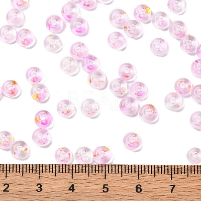 3/0 Baking Paint Transparent Colours Glass Round Beads SEED-L011-13A-05-1