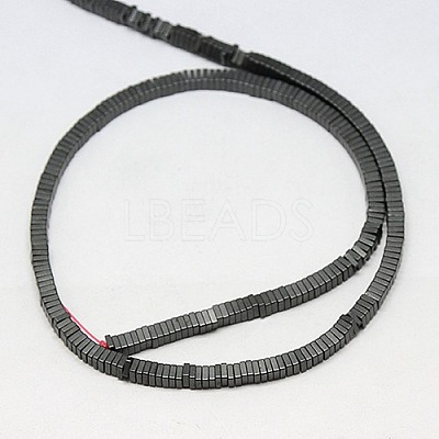 Electroplate Non-magnetic Synthetic Hematite Heishi Beads Strands G-J171B-4x4mm-03-1