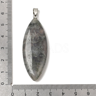 Natural Moss Agate Big Pendants G-F820-06E-1