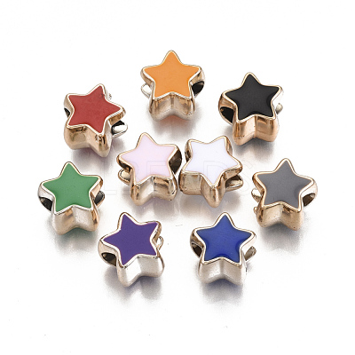 UV Plating Acrylic European Beads X-OACR-R080-01KC-1