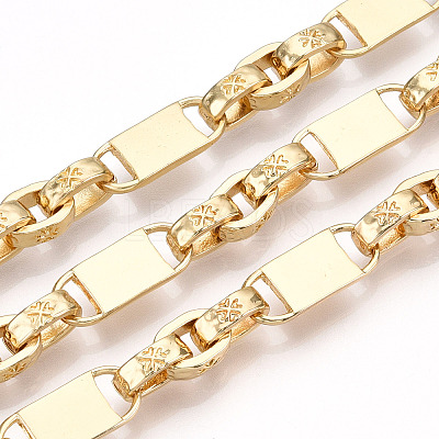 Alloy Irregularity Lock Link Chain LCHA-T001-14G-1