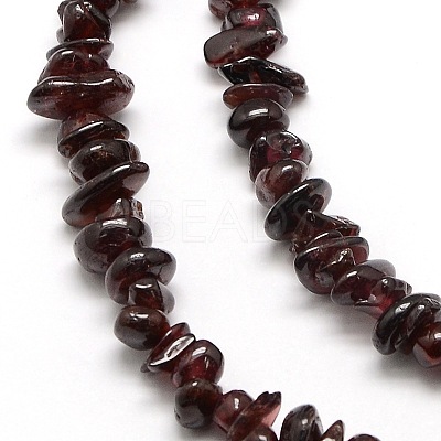 Natural Garnet Beads Strands G-P406-55-1
